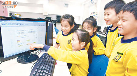 大部分學校未有足夠硬件配合推行全面電子學習，連電腦也需輪流使用。