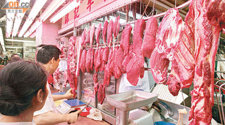 牛肉批發價再漲，業界估計冬至前會再升。（資料圖片）