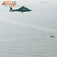 飛行服務隊派出直升機協助搜索。