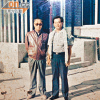 趙紫陽（左）曾跟鄧樹泉學習高球。