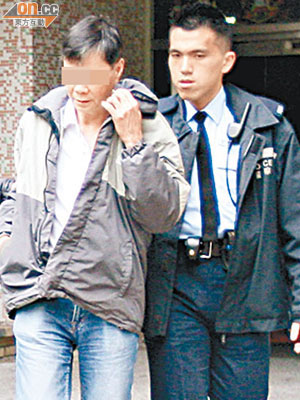 警員將涉案男子拘捕。（許錦雄攝）