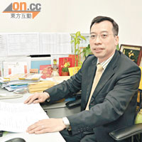 王俊光於澳門一家互聯網服務公司擔任要職。（關健生攝）