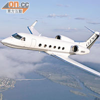 GULFSTREAM G450價值逾三億港元，是世界最豪華的公務飛機之一。