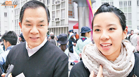 尹先生（左）和女兒（右）