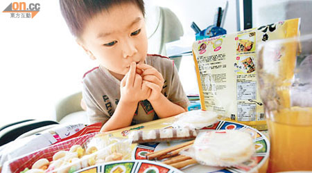 衞生署發現，幼童的飲食習慣容易致肥。