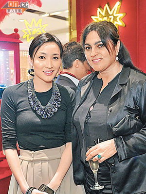 SOLANGE<br>已故全國政協副主席霍英東孫女霍思緯（左），與品牌設計師Solange Azagury-Partridge（右）交流時尚心得。