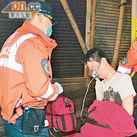 傷者姓趙男友於今年一月燒炭自殺獲救送院。