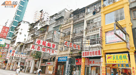 市建局短期內申請收回上海街舊樓，活化為茶居等食肆。（資料圖片）