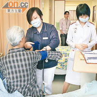 本港人口老化，護士專科化有助為病人提供更有針對性的護理服務。（資料圖片）