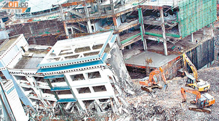 綿陽紫荊民族中學已被拆除。（資料圖片）