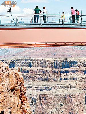 畏高者可能較易衰老，圖為美國大峽谷觀景台。