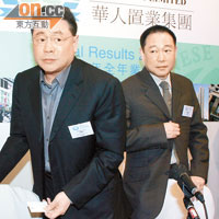 劉鑾雄（左）及劉鑾鴻兄弟持有崇光百貨母公司利福國際股份。