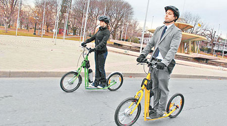 混能踏板車適合作短途代步工具。（互聯網圖片）