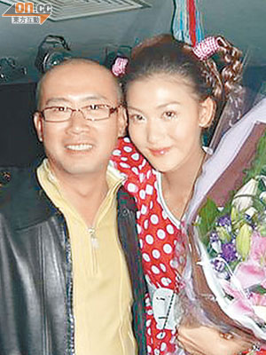 林小明（左）就前旗下女藝人李彩華（右）的言論，興訟控告《蘋果日報》誹謗。（資料圖片）