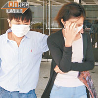 截指男童的父母羅耀偉（左）、林寶儀（右），被指無向法庭公開最少四十個銀行戶口。
