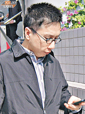 身為警員的被告陳振威涉嫌兩度唆使女警性交。（何全泰攝）