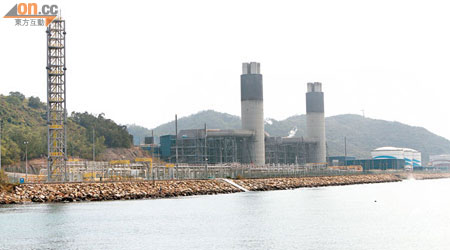 中電龍鼓灘發電廠將接收經西氣東輸工程供港的天然氣。（吳啟偉攝）