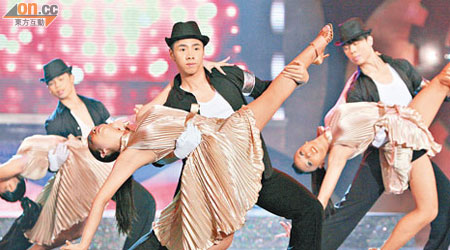 舞蹈員在「亞洲星光大道５跳舞吧」節目內起舞。（資料圖片）