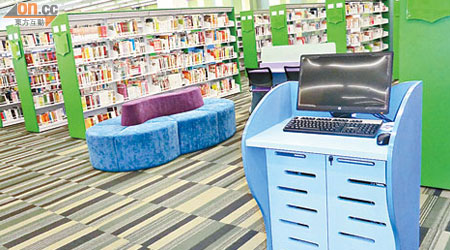 新藍田公共圖書館今日開放，館藏約十四萬項。