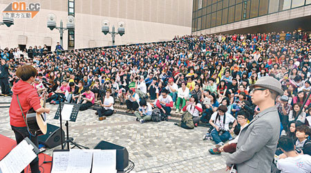 逾千人出席「大愛同盟」成立大典暨音樂會。（蕭毅攝）
