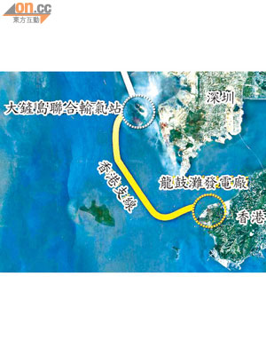 西氣東輸二線香港支線海底管道位處繁忙航道，鋪設難度高。（資料圖片）