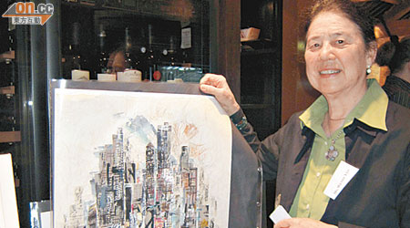 Wendy Yeo返港舉行畫展，大嘆港唔多重視藝術教育。（梁卓怡攝）