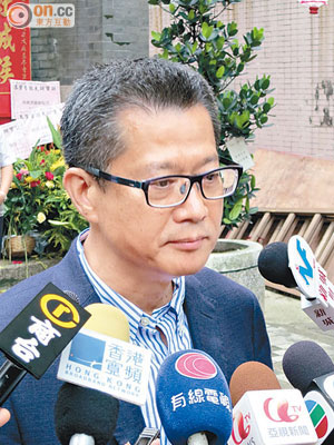 陳茂波認為東北新發展區對原居民的賠償金額合適。