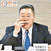 陳楚鑫昨為救護車不足辯解，但有資深救護員批評說法是「死撐」。（霍振鋒攝）