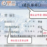 團隊旅遊簽注規定旅客必須隨團進出香港，惟有關限制卻名存實亡。