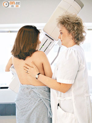 乳房Ｘ光造影係其中一種方法發現乳房癌變。