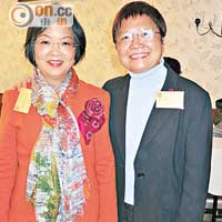 新華旅遊董事總經理楊章桂芝（左）管理經驗豐富，如今當上新一屆理事，理事余秀珠（右）話期待向對方取經。