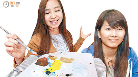 Elaine（左）和Whit（右）希望藉活動將藝術教育帶到校園和社區。