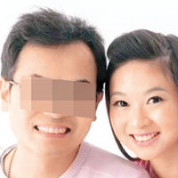 黃芷瑩與丈夫的合照。（互聯網圖片）