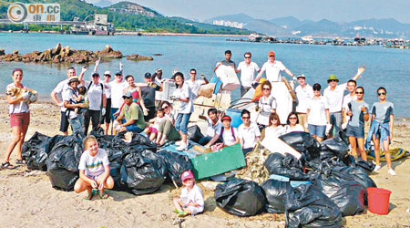 一年一度的「清潔香港」運動，參加者眾多。