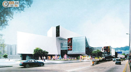 擬建的東九文化中心位於九龍灣港鐵站對面。（電腦模擬圖片）
