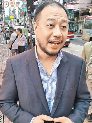 陳少棠指，旺角居民和商戶對佔領人士「冇晒辦法」。