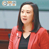 議員學者齊譴責<br>葛珮帆<br>不滿香港郵政對東方的回覆，認為整件事反映到香港郵政內部管理和營運出現問題。