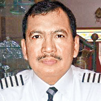 出事客機機長伊里揚托乃印尼人。（互聯網圖片）