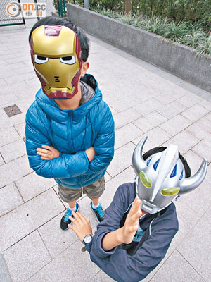 兒童面具近年深受兒童喜愛，但隨時戴上「毒面具」。（設計圖片）