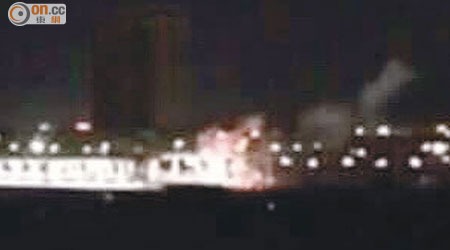 網傳村民掟汽油彈，企圖炸毀高鐵。