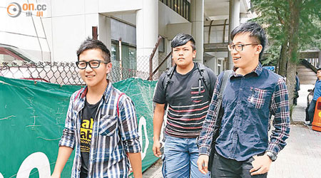 辯方證人鄧浩岷（左）和陳子煌（右）均稱未有親睹被告遭警毆打。