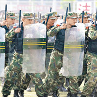 白皮書披露武警部隊要提高反恐維穩的能力。（中新社圖片）