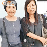 旅客心聲<br>袁小姐（左）：「首爾及香港機場的檢疫程序未有特別加強，只是抽樣驗體溫。」