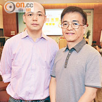 李挺（左）及陳錦泉（右）係引入台灣生果及食品嘅重要推手。
