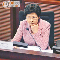 林鄭月娥全年僅出席了一次事務委員會會議。