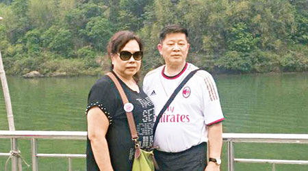 朱日安和妻子黃亞娟在爆炸中受傷。(互聯網圖片)