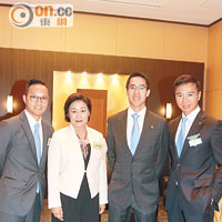 蔡德昇（左起）、顏明潤、郭基煇及朱鼎耀都係今屆新副主席。