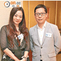 黃傑龍（右）與本地設計師丘雪祺（左）均曾獲選香港十大傑青。（徐家浩攝）