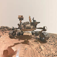 「好奇號」在進行火星探索工作。（資料圖片）