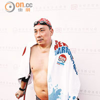 殘障泳手：有交代 <br>患小兒麻痹泳手 黃健明（何頴賢攝）